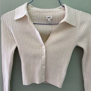 Aerie Gotta Jet Polo in Cream - new without tags size XS
